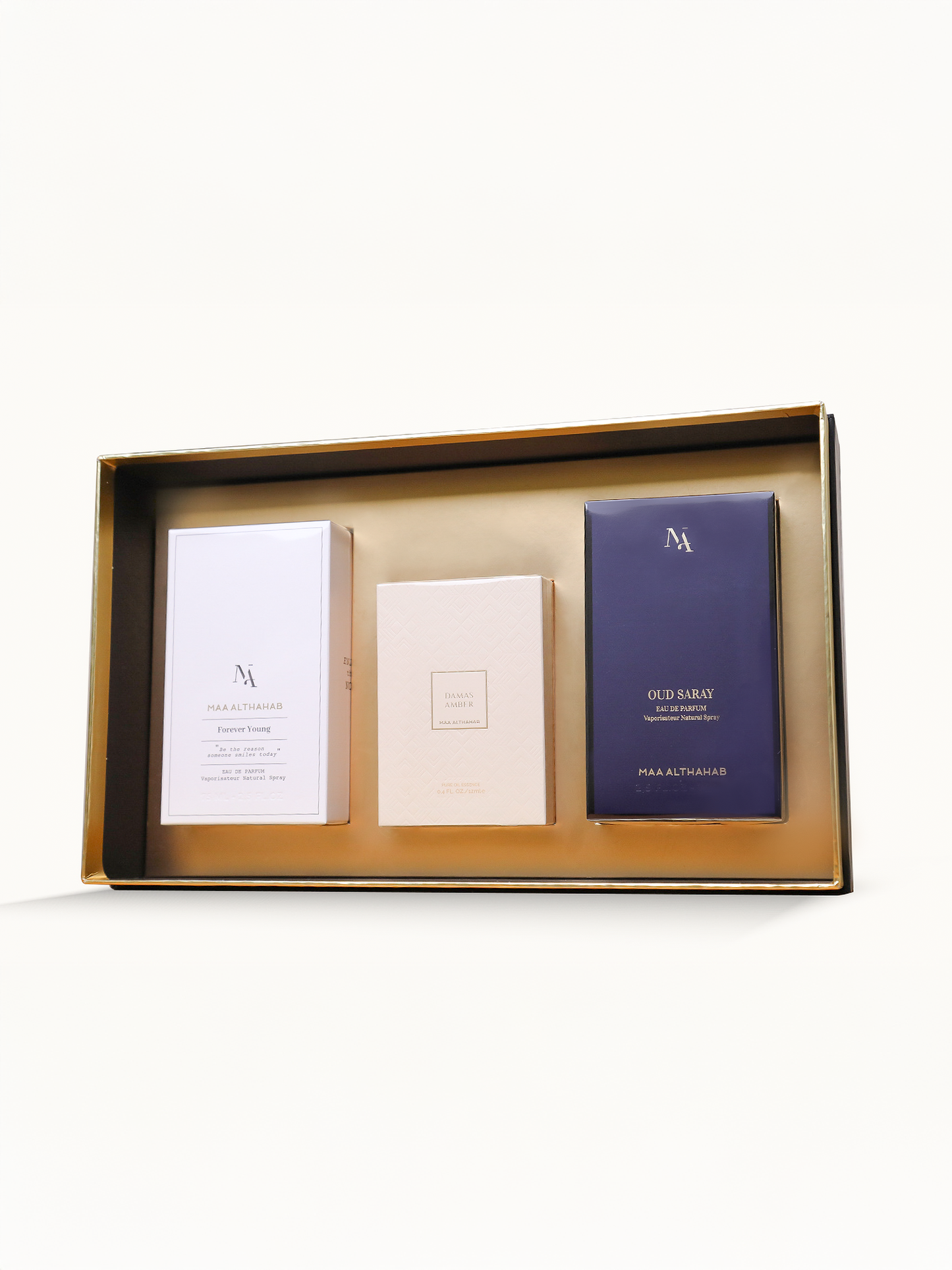 Sevgililer Günü 3’lü Unisex Parfüm Seti Forever Young / 75ML Oud Saray / 75ML  Damas Amber 12ML