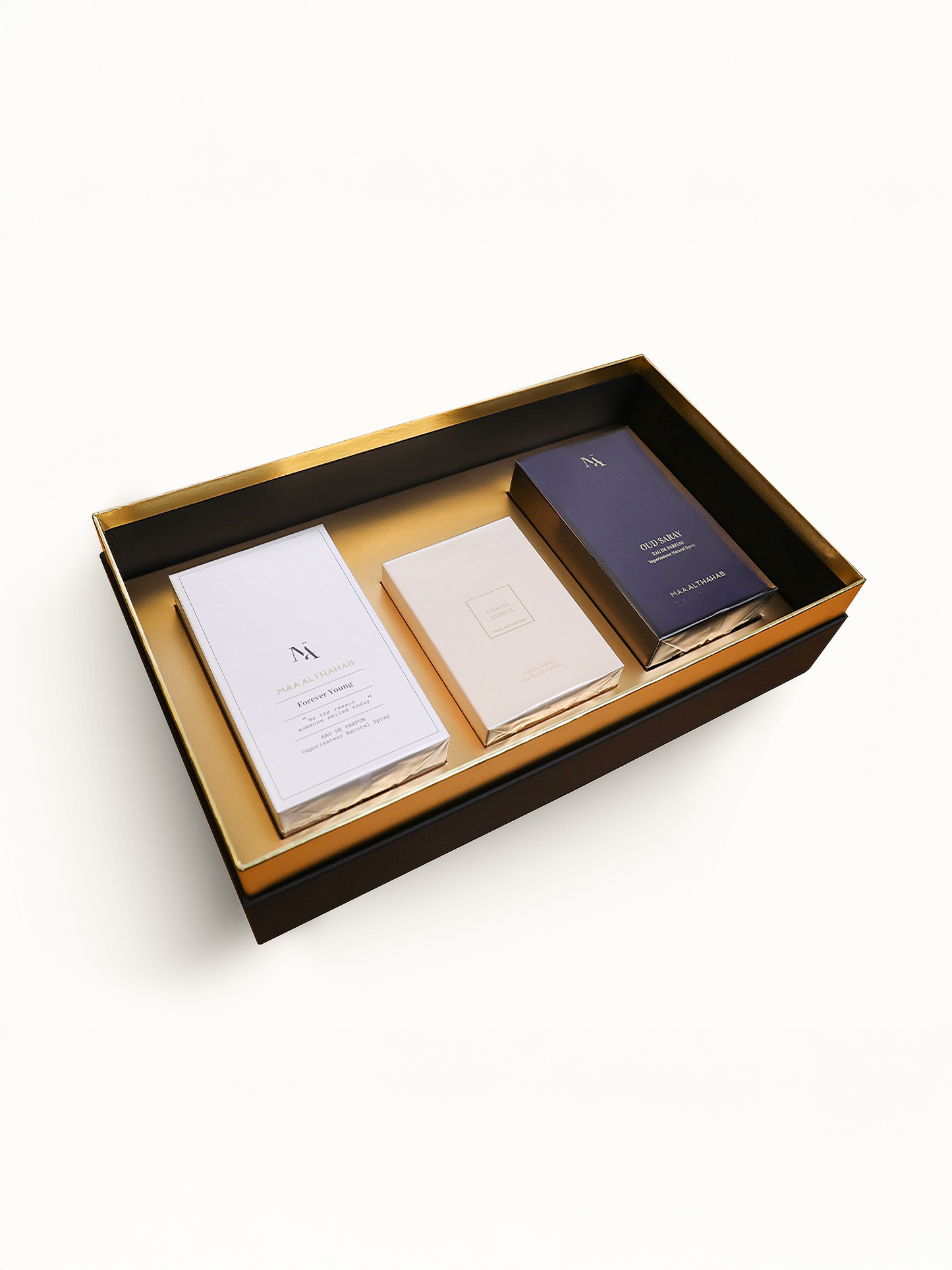 Sevgililer Günü 3’lü Unisex Parfüm Seti Forever Young / 75ML Oud Saray / 75ML  Damas Amber 12ML