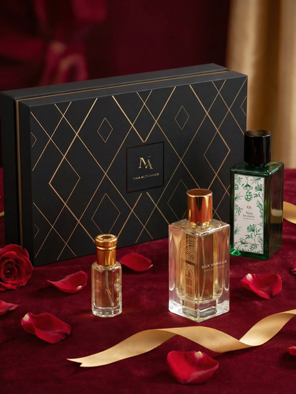 3'lü Kadın Parfüm Seti Mon Jasmin 75ml / Silk Vanilla 75ml / Crystal Musk 12ml